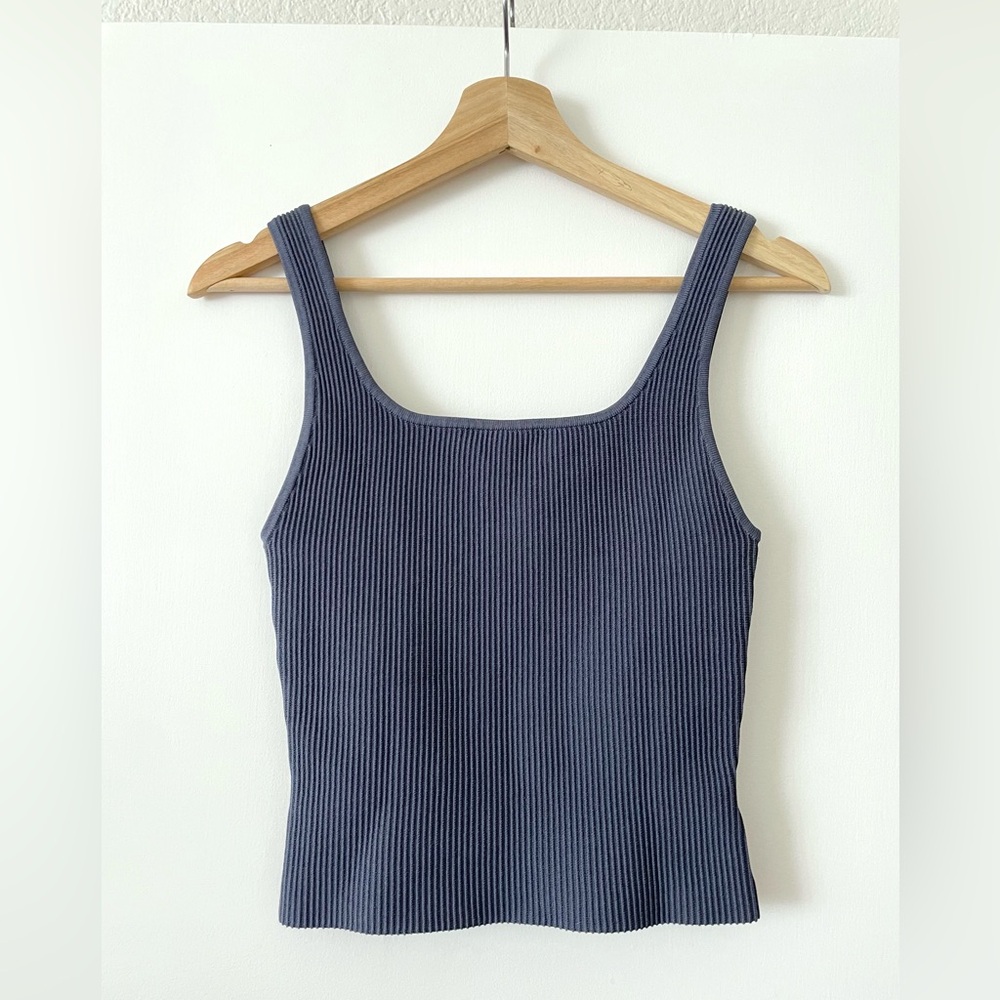 Babaton Sculpt Knit Squareneck Tank Top